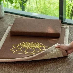 휴대용 미니 절방석 발광 매트 108배 숫자 연꽃 충전식 쿠션