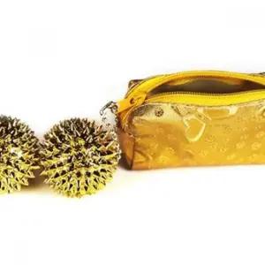 고품질 지압볼 마사지공 마사지볼 지압공 금색 2p 지압볼 수지침 (WFK12TS)