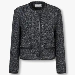 [롯데백화점]보브 레더 트리밍 헤링본 트위드 자켓gr[7124410100]