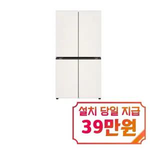 [LG] 디오스 오브제컬렉션 STEM 베이직 냉장고 860L (오브제컬렉션 베이지/베이지) / H875GBB14-B