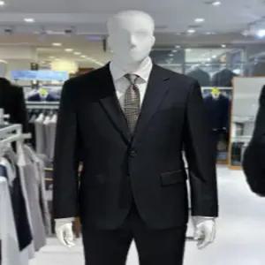 [트루젠] 트루젠 블랙 울스판 기본핏 남자정장 FI8811003054