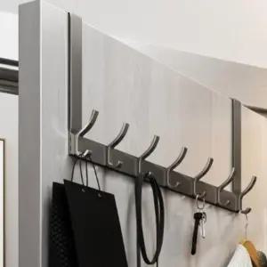 문걸이행거 도어 옷걸이 후크 방문 14구 방문 걸이형 공간활용행거 도어스토퍼 걸쇠