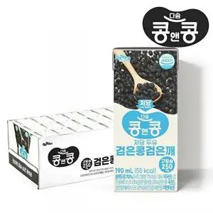 콩앤콩 저당두유 검은콩 검은깨 190mL X 24팩