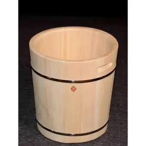 편백나무 원목 족욕통 반신욕 목욕통 대야 버킷 족탕 가정용