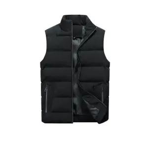 하이넥 패딩 조끼 보온 겨울용 빅사이즈 (WFK699V)