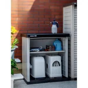 조립식 야외 창고 방수 보관함 농막형 수납장 대형 가로문 마당