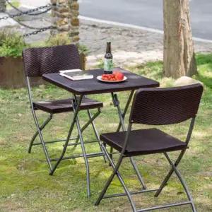 [텐바이텐]하우스랜드 바하마 접이식 야외테이블&의자 세트 야외가구