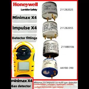 호환 Honeywell Minimax X4 Impulse X4 감지기 경보기 피팅 가연성 황화수소 산소 일산화탄소 산소 센서
