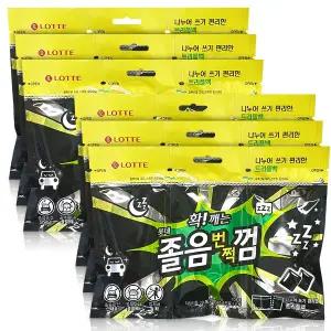 롯데 졸음번쩍껌 리필 105g 6개