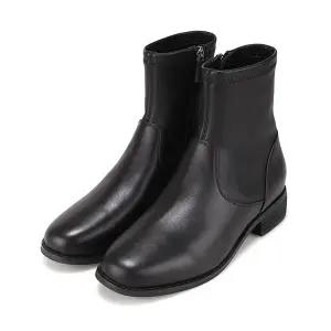 [BABARA]바바라 양가죽 스판 여성 앵클부츠 3cm_BBI857