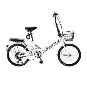 20인치 접이식 자전거 가벼운 미니 휴대용 5단기어