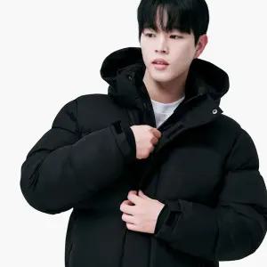 벨보아 에어볼 경량 남녀공용 패딩점퍼 하프패딩 블랙 CSR-2933