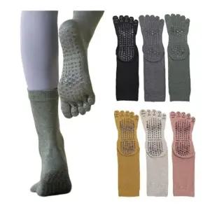 여성 논슬립 발가락 요가 양말 1켤레 필라테스 홈트 (WE4192A)