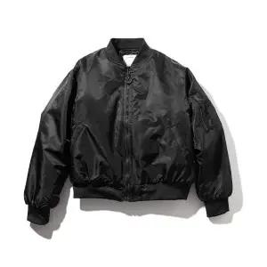 매스노운 MASSNOUN 8oz 오버사이즈 MA-1 항공 점퍼 자켓 MFZPD003-BK 571382