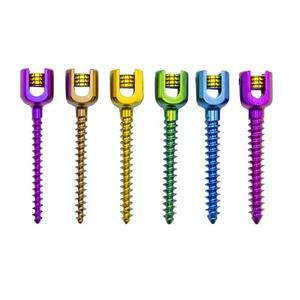 수의학 척추 임플란트 티타늄 다축 척추 페디클 나사 및 막대 수술용 정형외과 임플란트 미니 사이즈 2.5mm