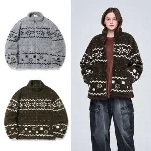 [40%] 인터크루 빈티지 쉐르파 오버핏 후리스 가디건 집업 점퍼 ITZ4DC31A