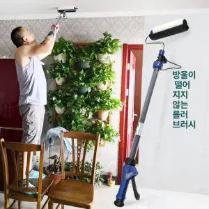 자동 페인트 롤러봉 브러시 벽지 시공 외벽 로라대 도장 롤러대 도배 도배용 주입식