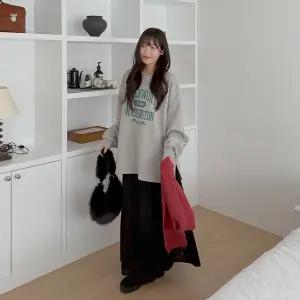 [빅사이즈]이블렛 렌프즈 기모 레터링 트임 티셔츠 제이스타일