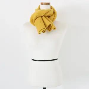 여성 방한 단추여밈 다이아 니트 머플러 AIM-WMF-0889-옐로우