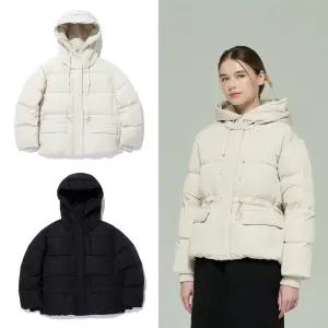 [GOOD]인터크루 핏이 예쁜 여성 허리 스트링 오리털 덕다운 패딩 점퍼 ITY4UD53A