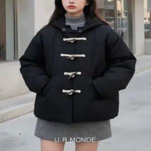 [유아몽드]토글 버튼 떡볶이 코트형 누빔 겨울 방한 점퍼 더플