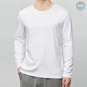 남성 레이어드 긴팔티 이너 기본 면티 오버핏 남자티셔츠