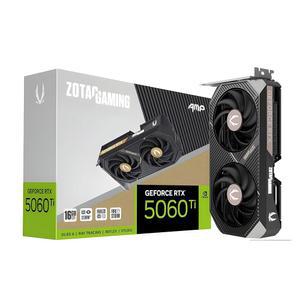 ZOTAC 게이밍 지포스 RTX 5060 Ti 16GB AMP DLSS 4 GDDR7 128비트 28Gbps PCIE 5.0 그래픽 카드, 아이스스톰 2.0 쿨링, 화이트 LED 조명, ZT-B50620F-10M
