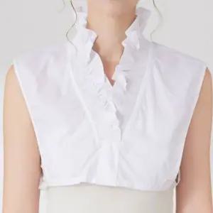 간편하게 착용하는 페이크 블라우스 셔링 V넥 우아한 코디 패션소품 카라 상의 셔츠