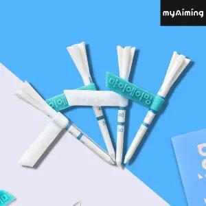 [하프클럽/기타]2024 마이에이밍 에이밍티/골프티화이트4개입