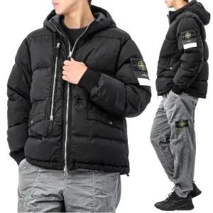 25FW  와펜 패치 나일론 메탈 후드 패딩 K2S154100088 S0019 V0029