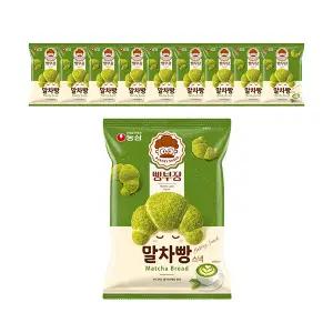 농심 빵부장 말차빵 55g, 10개