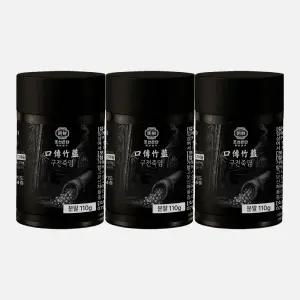 조선은단 9번 9회 구운 구전죽염  (가루 소금 분말) 3개