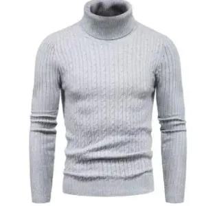 남성목폴라니트 남성목폴라티 스웨터 꽈배기 슬림 긴목티