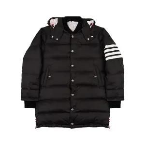 [로로모다] 사선 완장 남성 롱패딩 / MOD041X-05411-001