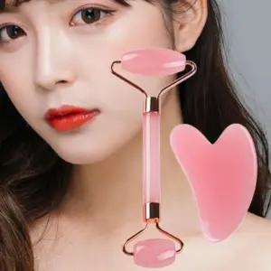 롤러 얼굴 괄사 세트 페이스 마사지 리프팅 홈케어 (WFJ0XGP)