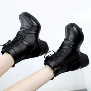 라인댄스부츠 여성 가죽 웰빙 재즈 재즈화 연습