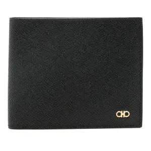 페라가모 골드 로고 마이크로 간치니 반지갑 6614570775650 NERO