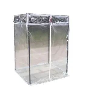 간이 천막 투명 접이식 농막 실내 대기실 텐트 창고