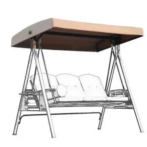 야외 흔들 그네 정원용 마당 스윙 스윙체어 의자 천막