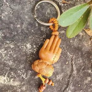 소원성취 합장 복숭아나무 키링 WFHOC6V