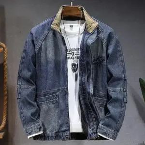 남성용 패딩 점퍼 가을 겨울 차이나 기모 도톰 데님 집업 탈부착 힛템