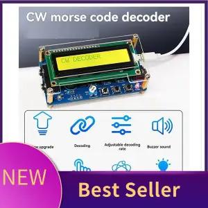 dmb안테나 M07K CW 모스 부호 디코더 완료 케이스 버튼 키트 디지털 LCD 트레이너 포함