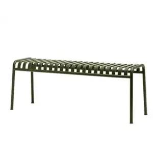 철제 의자 벤치 펜션 야외 인테리어 카페 긴의자 노랑 공원 대기