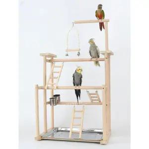 대형 횟대 앵무새 둥지 놀이터 스텐 조류 나뭇가지