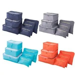 여행 가방 정리용 파우치 6종 캐리어 수납 정리함 필수품 (WFJ656I)