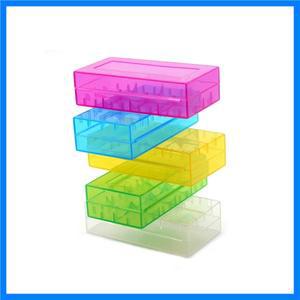 5 색 18650 PVC 하드 플라스틱 배터리 보관 18650 16340 배터리 케이스 홀더 상자 2pcs 18650/4pcs 16340