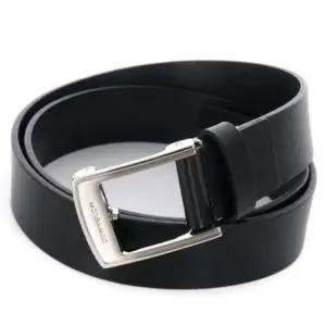 이태리 통가죽 캐주얼 버클벨트 학생용 유니크 벨트 BK (WFJ5ST0)