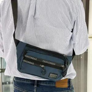 아웃도어 남자 힙색 네이비 남자힙색크로스백 슬링백 (WFK436Q)