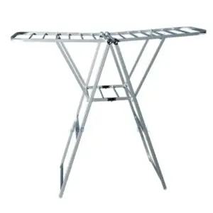 접이식 빨래 건조대 베란다용 1단 빨래행거 공간절약 세탁물 (WFJ5F9L)