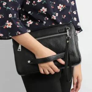 소가죽 남성 클러치 가방 데일리 보조가방 고급 맨스백 수납 (WFJ6UAP)